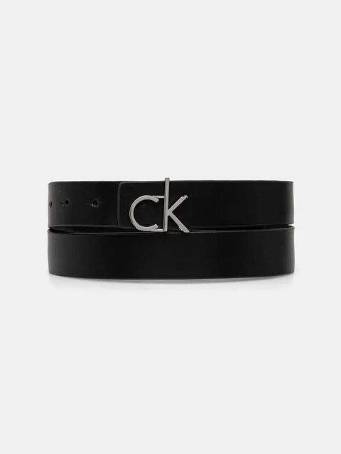 Calvin Klein pasek skórzany dwustronny damski kolor czarny K60K612934 - zdjęcie produktu nr 1