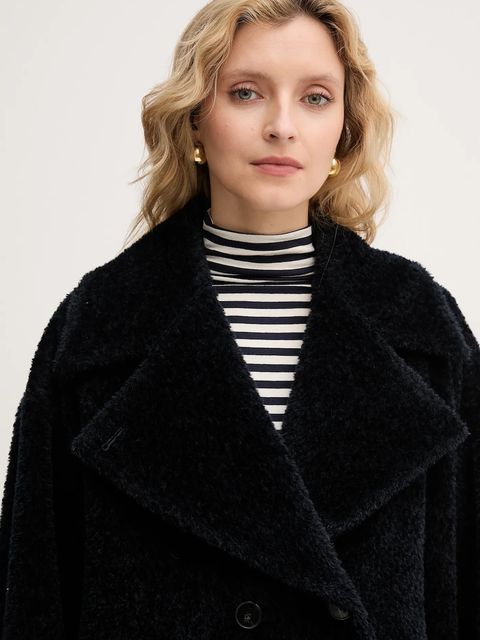 Marella płaszcz wełniany kolor granatowy 2523086091200