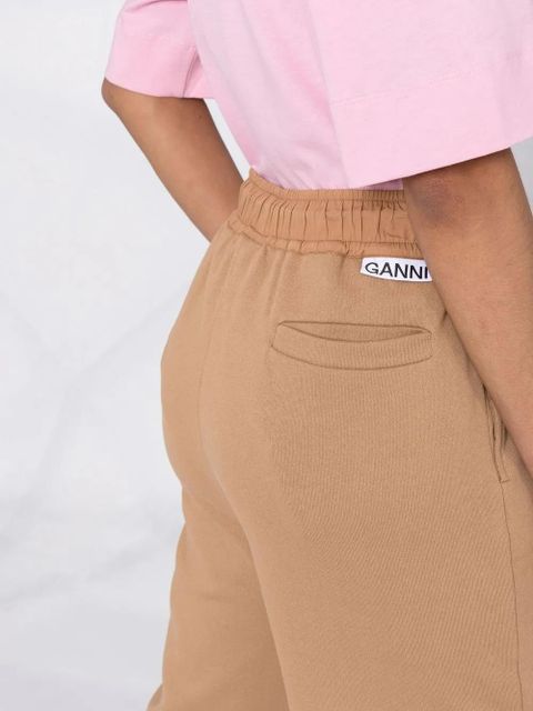 GANNI Isoli drawstring track pants - Brown