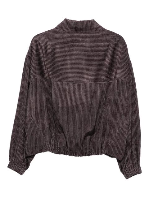 Alysi striped-pattern bomber jacket - Purple - zdjęcie produktu nr 2