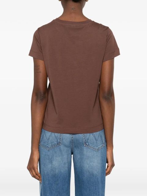 PINKO logo-appliqué T-shirt - Brown