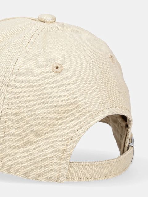 Karl Lagerfeld Jeans czapka z daszkiem bawełniana kolor beżowy z nadrukiem A1W33002