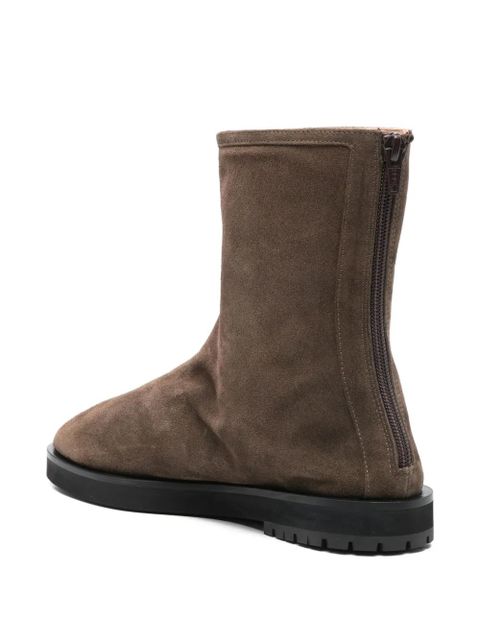 Dear Frances Joss suede zip boots - Brown