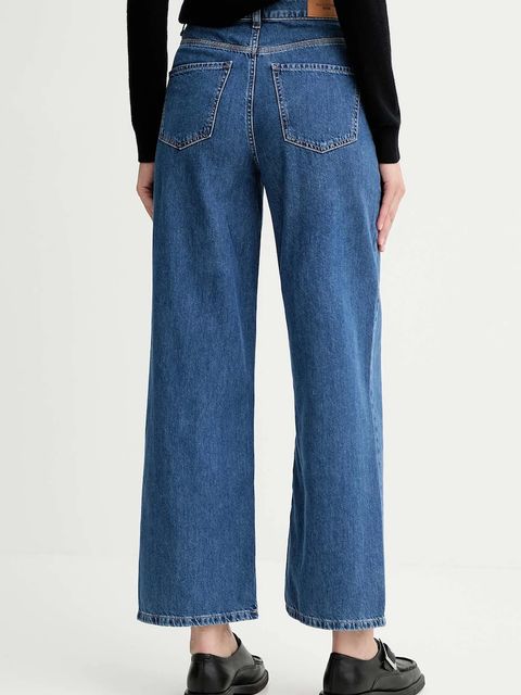 Marc O'Polo jeansy bawełniane damskie kolor niebieski 5000007800