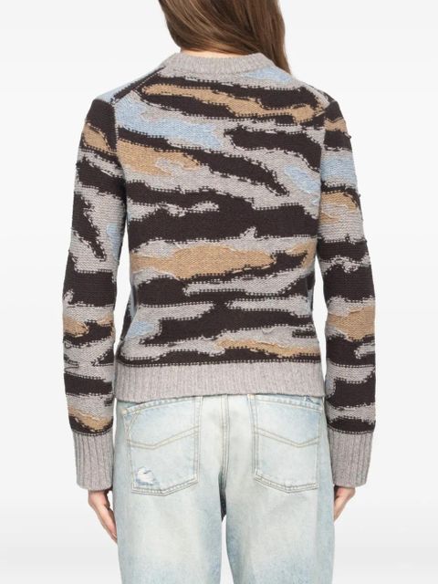 Zadig&Voltaire Malty patterned crew-neck sweater - Brown