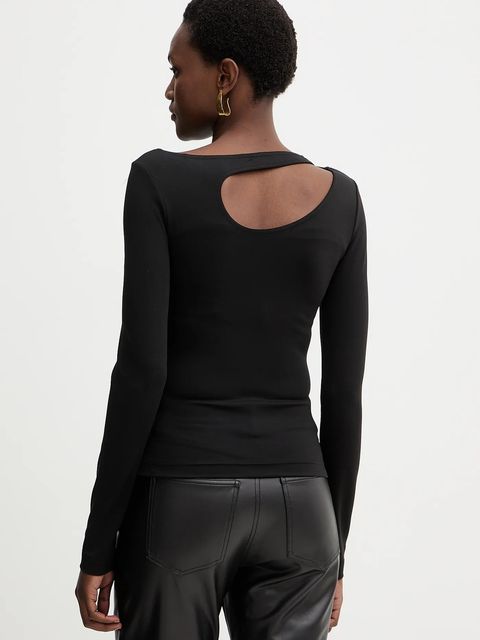 Guess bluzka ELEANOR damska kolor czarny z aplikacją W5BP18 KC7M2 - zdjęcie produktu nr 2