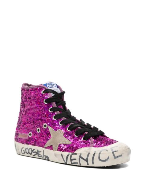 Golden Goose Francy Penstar sequinned sneakers - Purple - zdjęcie produktu nr 2