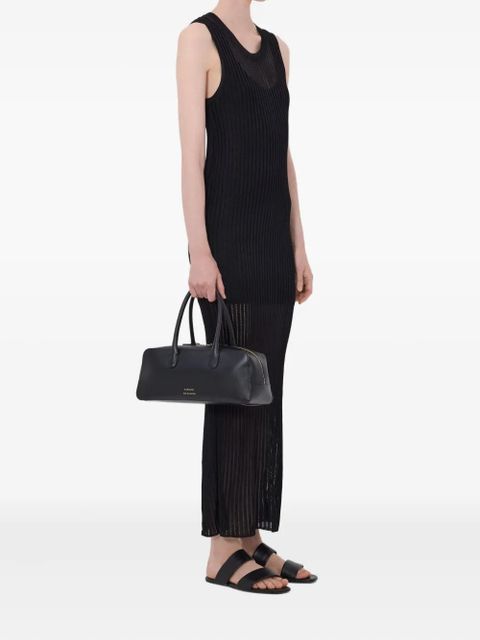 LouLou de Saison Icaria ribbed semi-sheer maxi dress - Black