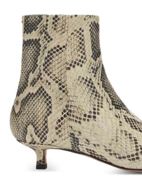 Aeyde Sofie snakeskin-effect ankle boots - Neutrals - zdjęcie produktu nr 2