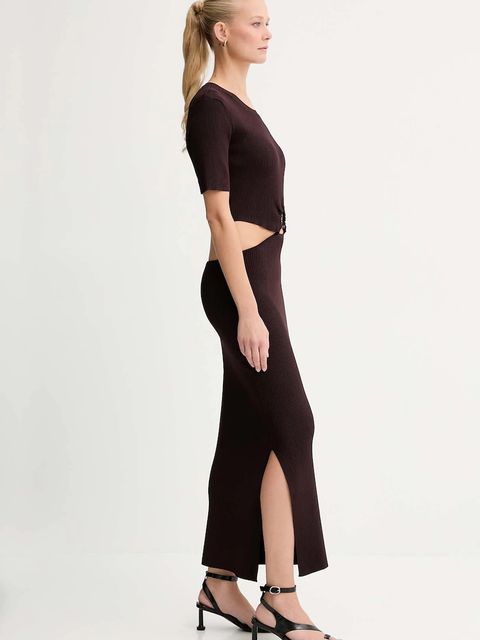 Sessun sukienka kolor brązowy maxi dopasowana 25105019 - zdjęcie produktu nr 2