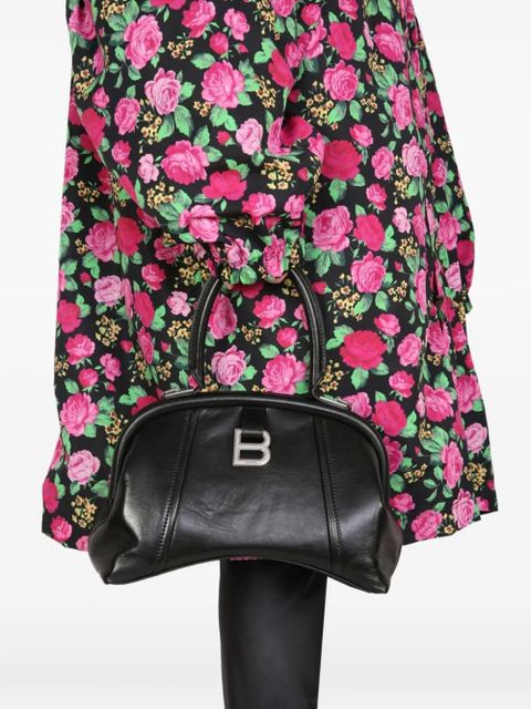 Balenciaga floral-print coat - Black