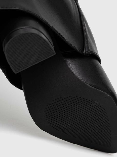 Answear Lab kozaki damskie kolor czarny na słupku - zdjęcie produktu nr 2