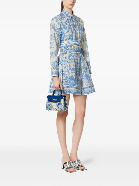 Versace small Underwater Barocco Medusa '95 handbag - Blue