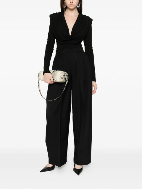 WARDROBE.NYC drape blouse - Black - zdjęcie produktu nr 2