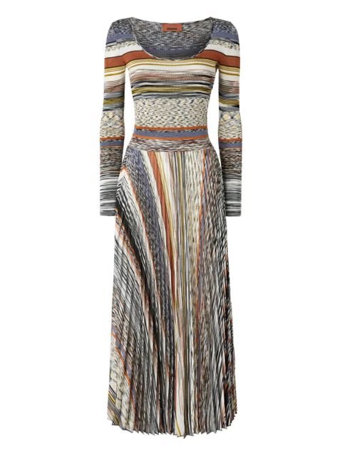Missoni striped midi dress - Neutrals - zdjęcie produktu nr 1