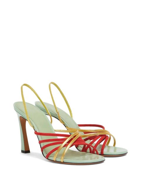 Marni leather New Wave sandals - Red - zdjęcie produktu nr 2