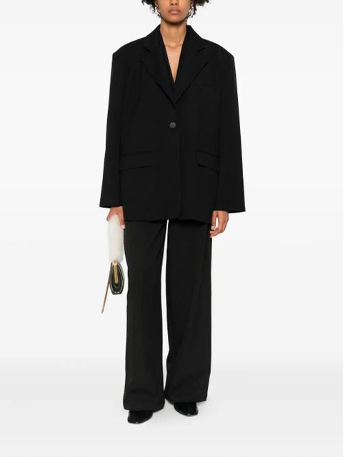 Eleh single-breasted cotton jacket - Black - zdjęcie produktu nr 2