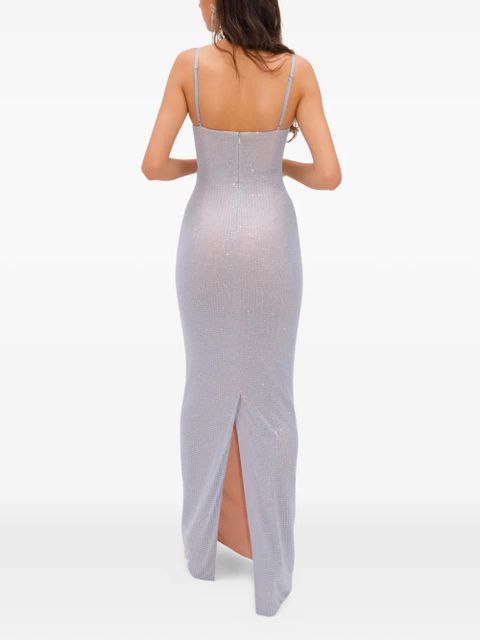 AREA hotfix-embellishment maxi dress - Blue - zdjęcie produktu nr 2