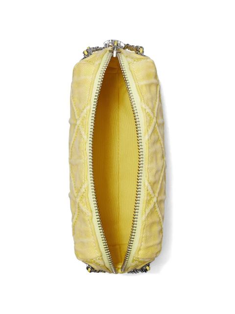 Tory Burch Fleming denim soft crossbody bag - Yellow