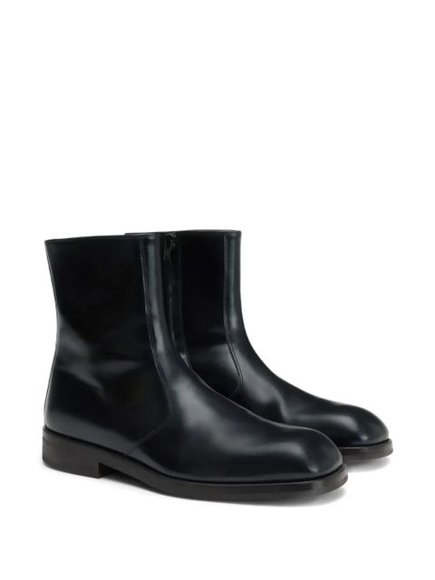 LEMAIRE square-toe boots - Black