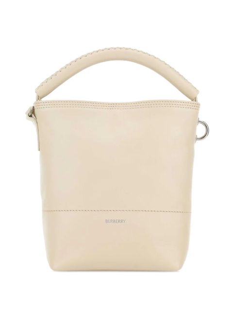 Burberry logo-detail leather bucket bag - Neutrals - zdjęcie produktu nr 1