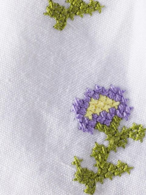 Miu Miu embroidered beanie cap - White - zdjęcie produktu nr 2