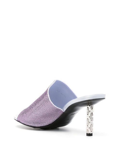 Givenchy G Cube embellished mules - Purple