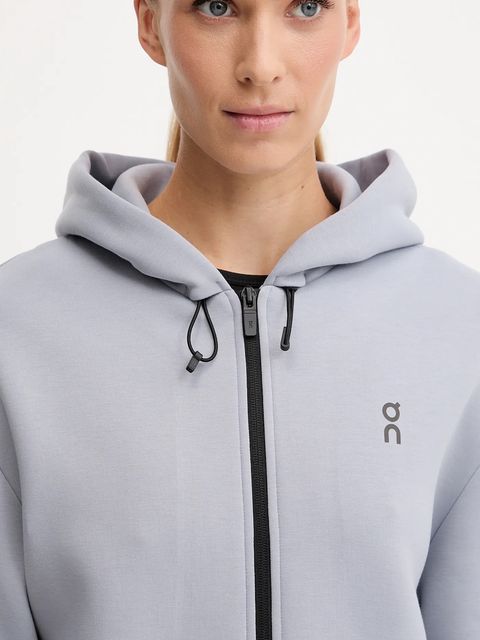 On bluza Focus Tech damska kolor fioletowy z kapturem gładka 1WF30370174