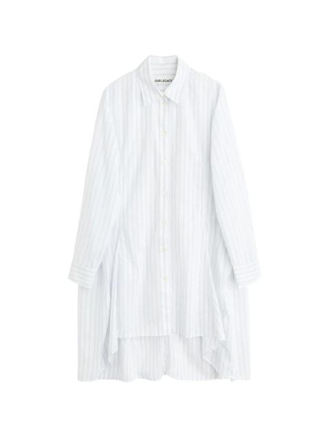 OUR LEGACY Flux stripe-pattern shirt - White - zdjęcie produktu nr 1