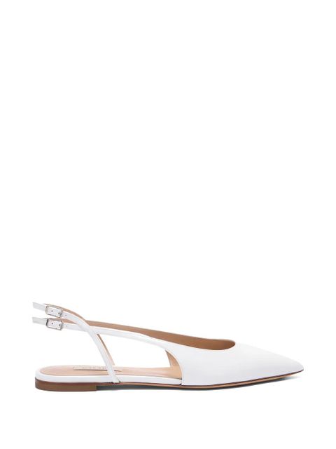 Casadei Dancer ankle strap flat pumps - White - zdjęcie produktu nr 1