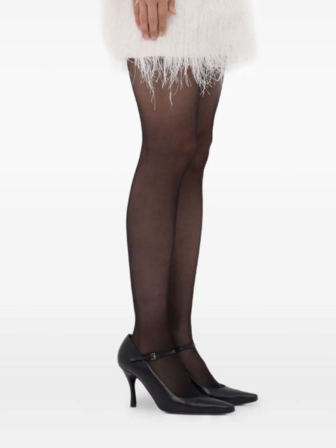 LouLou de Saison Tina fringe long-sleeve mini dress - White