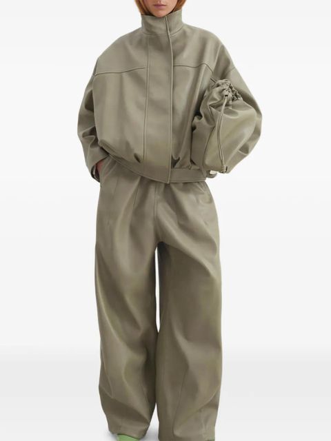 The Frankie Shop Veren panelled bomber jacket - Green - zdjęcie produktu nr 2