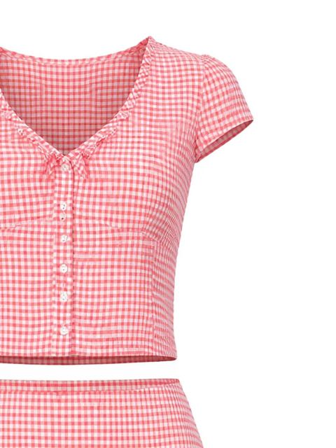 Reformation Dorothea two piece skirt - Pink - zdjęcie produktu nr 2