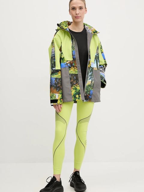 adidas by Stella McCartney legginsy treningowe TruePace kolor zielony z nadrukiem JJ0132 - zdjęcie produktu nr 2