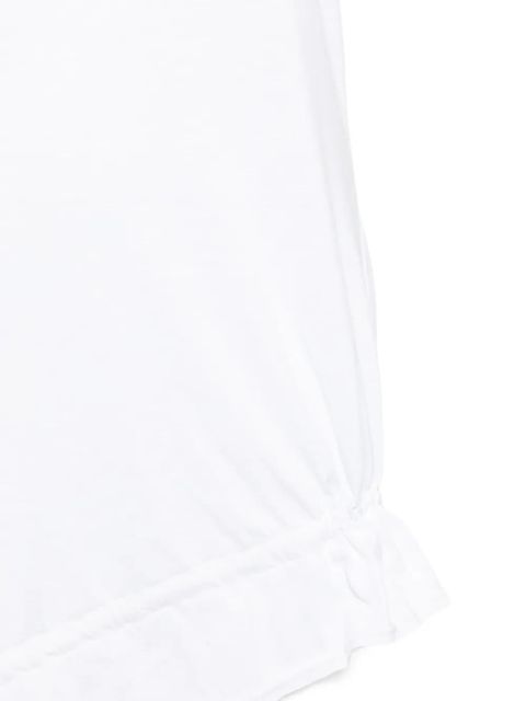 Comme Des Garçons cut-out asymmetric top - White