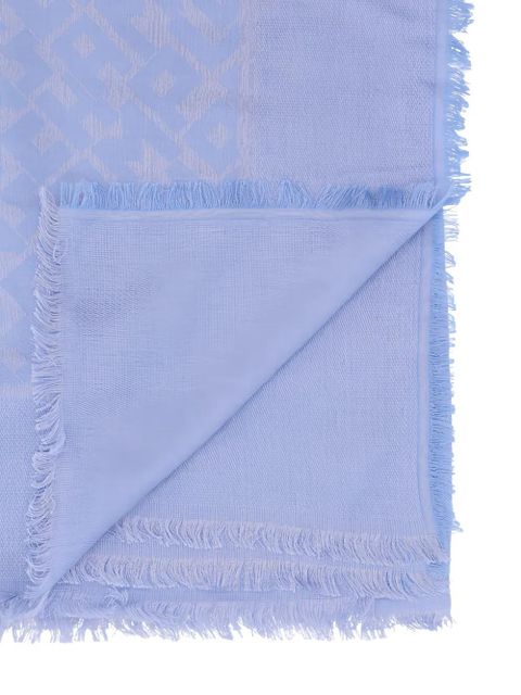 Longchamp fringed scarf - Blue - zdjęcie produktu nr 2
