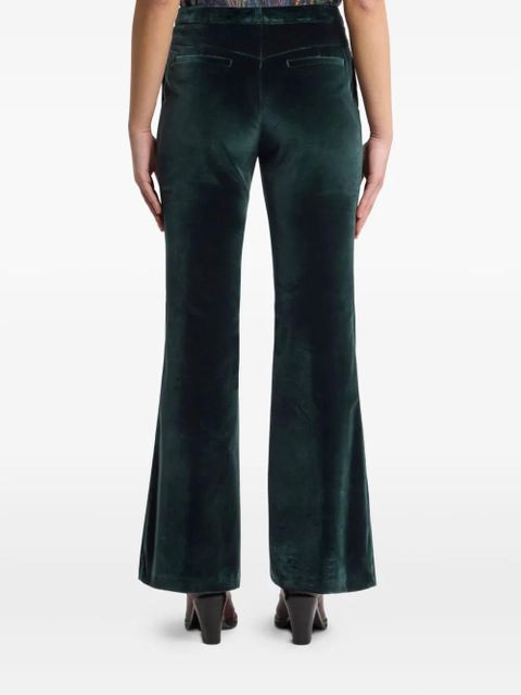 ETRO velvet flared trousers - Green