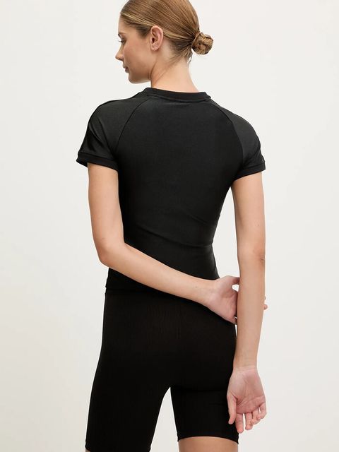 adidas Originals t-shirt 3-Stripe Spandex damski kolor czarny JJ0908