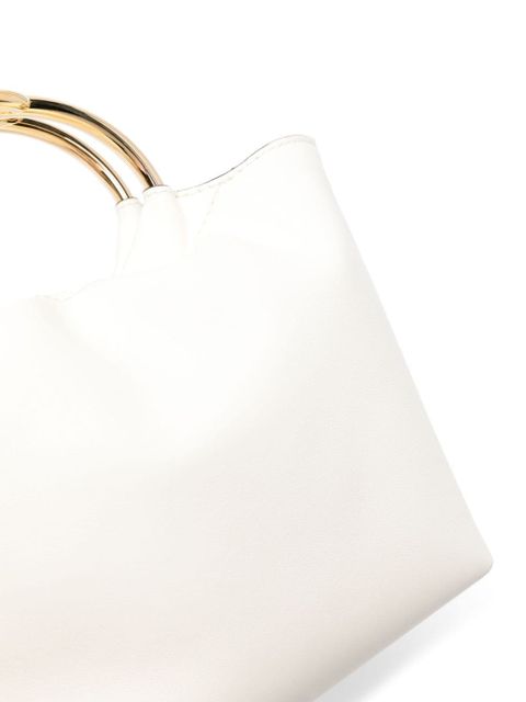 Valentino Garavani VLogo leather tote bag - White