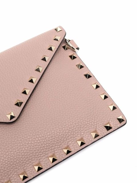Valentino Garavani Rockstud envelope clutch - Neutrals