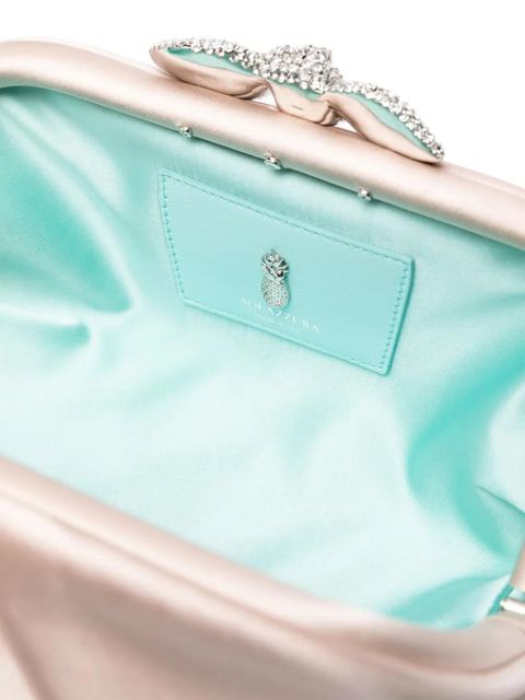 Aquazzura crystal-embellished clutch bag - Pink