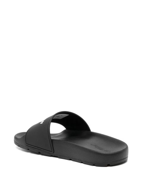 Off-White graphic-print flip flops - Black