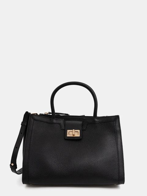 Geox torebka skórzana LEONORY kolor czarny D35KQA 00046 - zdjęcie produktu nr 1