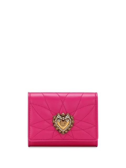 Dolce & Gabbana small Devotion leather wallet - Pink - zdjęcie produktu nr 1