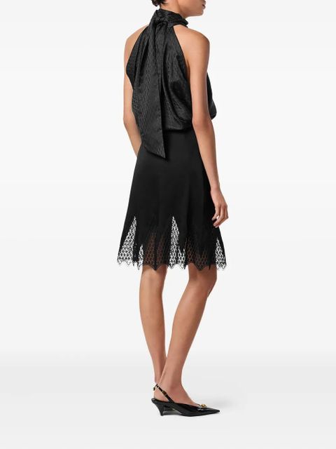 Versace lace-trim midi skirt - Black - zdjęcie produktu nr 2