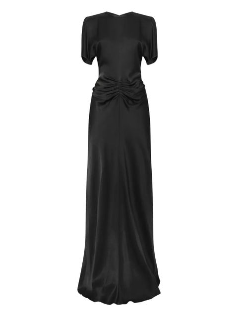 Victoria Beckham ruched maxi dress - Black - zdjęcie produktu nr 1