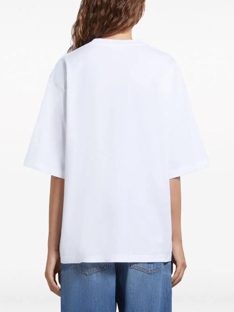 Marni logo-print cotton T-shirt - White