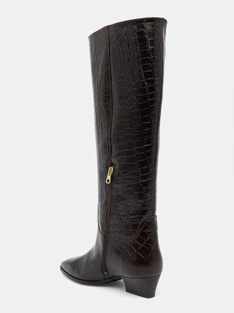 Gant kozaki skórzane Bassotte kolor brązowy na słupku 31581075 - zdjęcie produktu nr 2