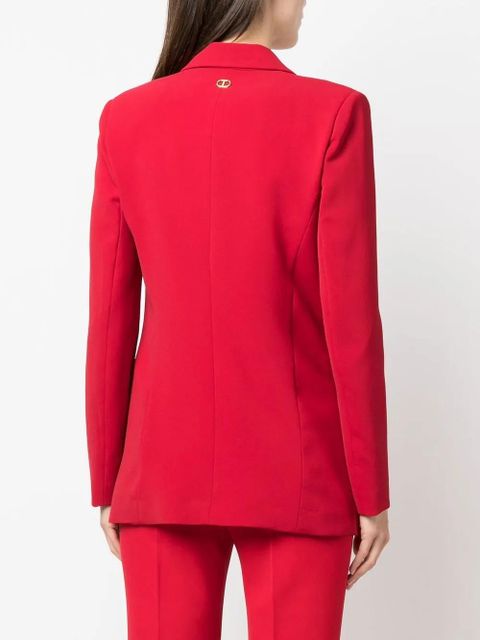 TWINSET fitted single-breasted button blazer - Red