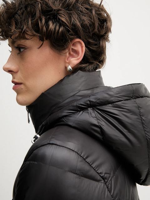 Tommy Hilfiger kurtka puchowa kolor czarny przejściowa WW0WW47354